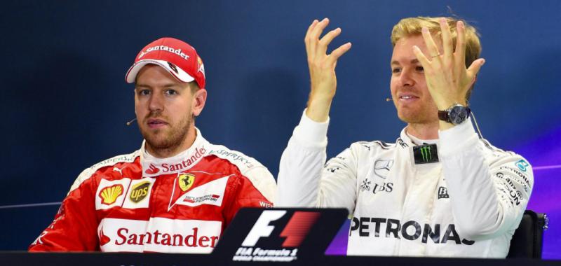 Vettel y Rosberg, los animadores